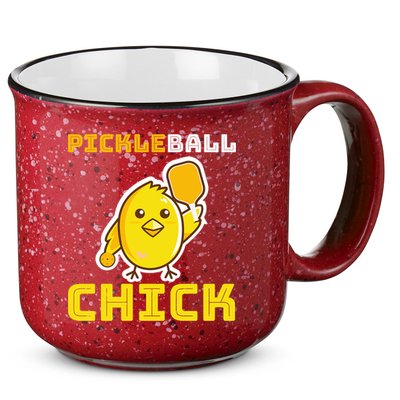 Funny Pickleball Chick 15oz Campfire Ceramic Mug