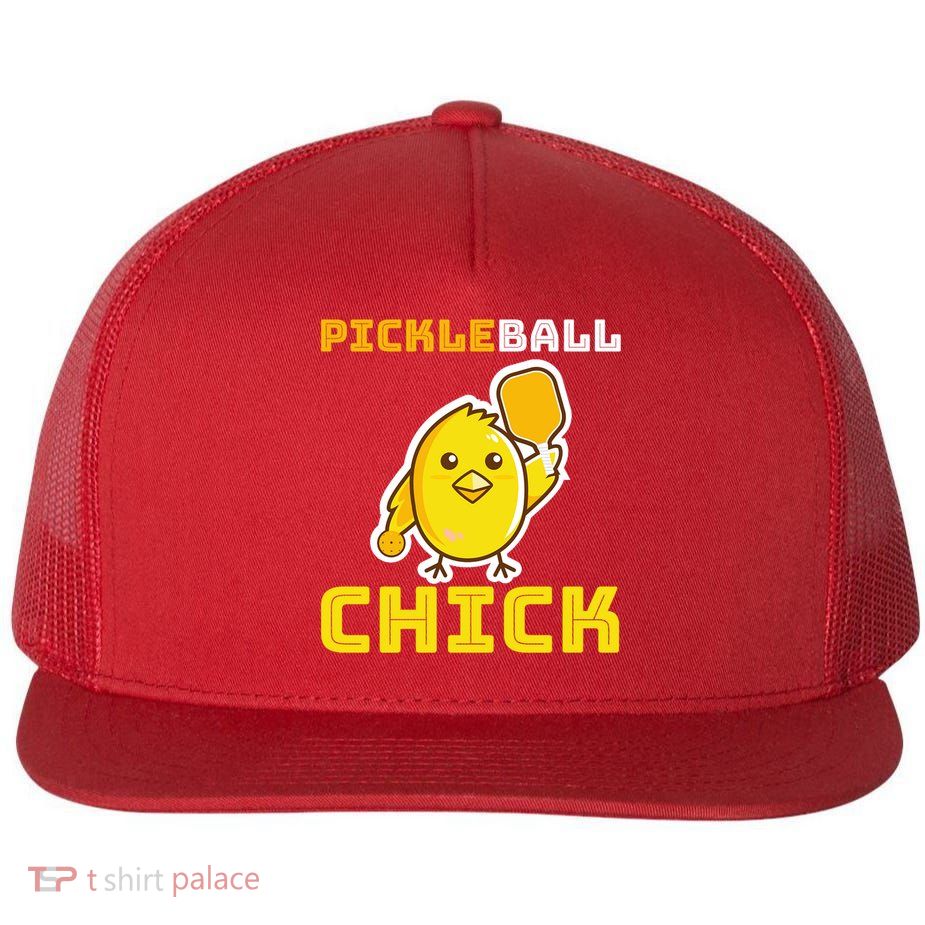 Funny Pickleball Chick Flatbill Hat