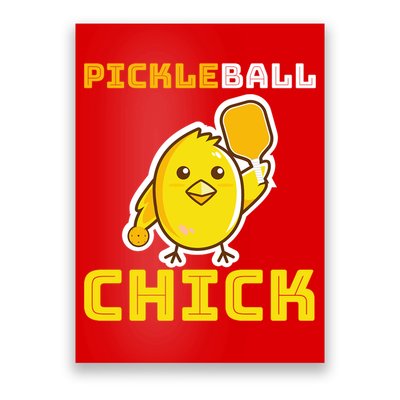 Funny Pickleball Chick Poster