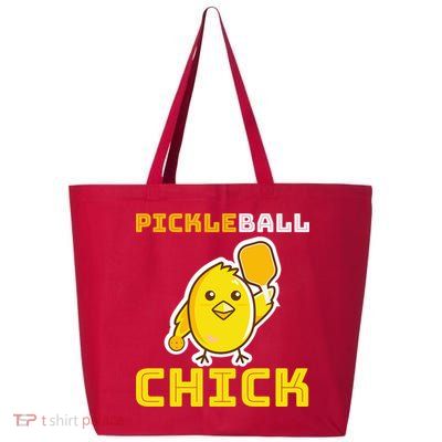 Funny Pickleball Chick 25L Jumbo Tote