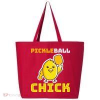 Funny Pickleball Chick 25L Jumbo Tote