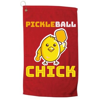 Funny Pickleball Chick Golf Towel