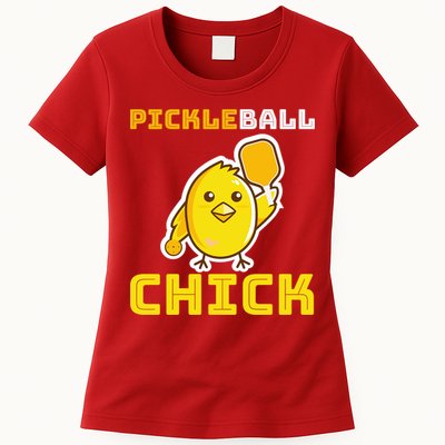 Funny Pickleball Chick Womens T-Shirt