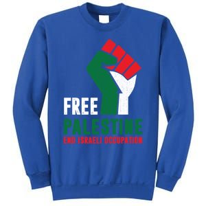 Free Palestine Cool Gift Gaza Freedom End Israeli Occupation Cute Gift Sweatshirt