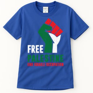 Free Palestine Cool Gift Gaza Freedom End Israeli Occupation Cute Gift Tall T-Shirt