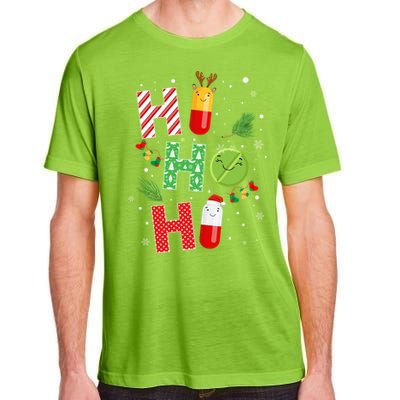 Funny Pharmacist Christmas Ho Ho Ho Pharmacy Technician Tech Gift Adult ChromaSoft Performance T-Shirt