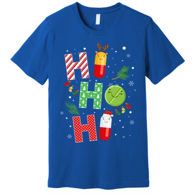 Funny Pharmacist Christmas Ho Ho Ho Pharmacy Technician Tech Gift Premium T-Shirt