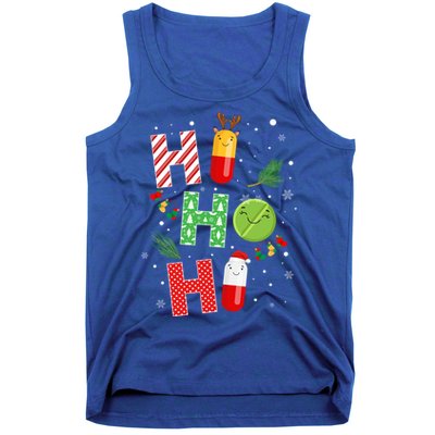 Funny Pharmacist Christmas Ho Ho Ho Pharmacy Technician Tech Gift Tank Top