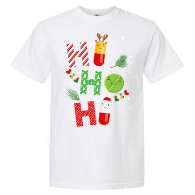 Funny Pharmacist Christmas Ho Ho Ho Pharmacy Technician Tech Gift Garment-Dyed Heavyweight T-Shirt