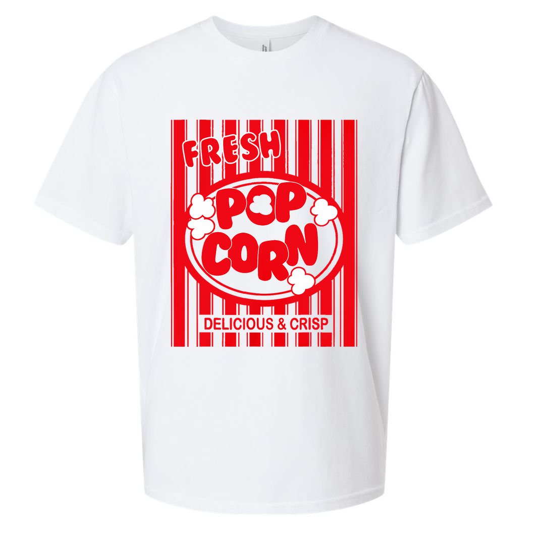 Fresh Popcorn Costume For Halloween Sueded Cloud Jersey T-Shirt