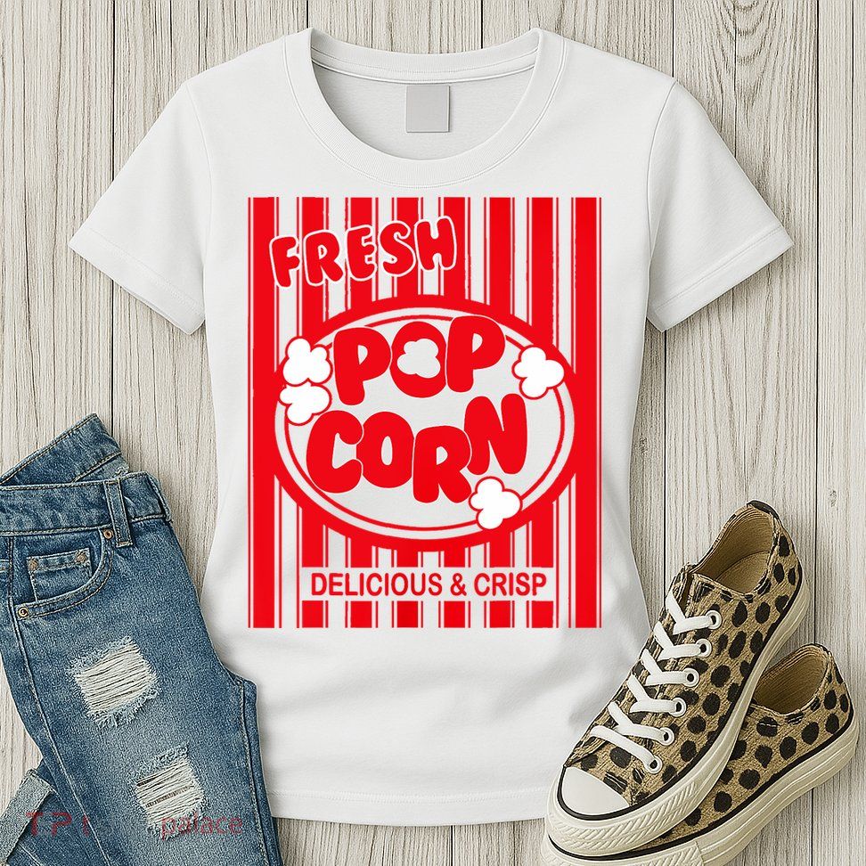 Fresh Popcorn Costume For Halloween Womens T-Shirt