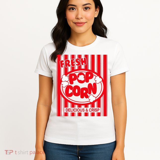 Fresh Popcorn Costume For Halloween Womens T-Shirt