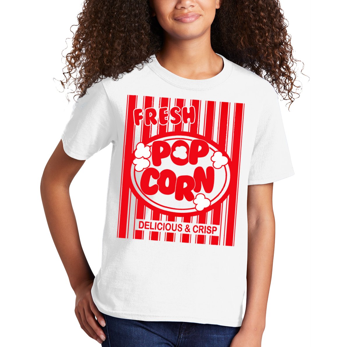 Fresh Popcorn Costume For Halloween Kids T-Shirt