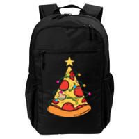 Funny Pizza Christmas Tree Lights Funny Xmas Daily Commute Backpack