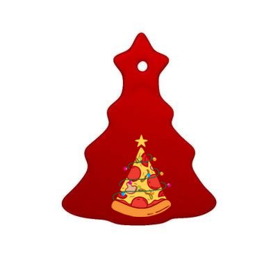 Funny Pizza Christmas Tree Lights Funny Xmas Ceramic Tree Ornament