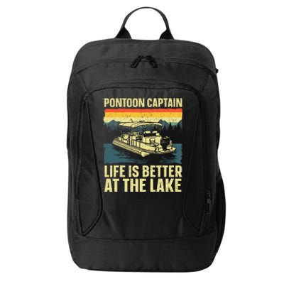 Funny Pontoon Captain Art For Pontoon City Backpack