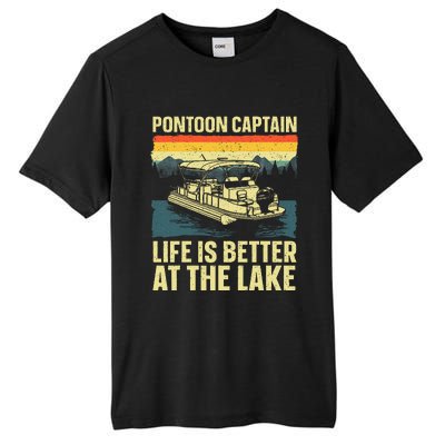 Funny Pontoon Captain Art For Pontoon Tall Fusion ChromaSoft Performance T-Shirt