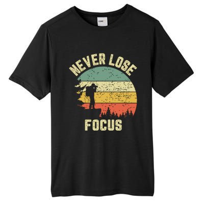 Funny Photographer Camera Never Lose Focus Photography Tall Fusion ChromaSoft Performance T-Shirt