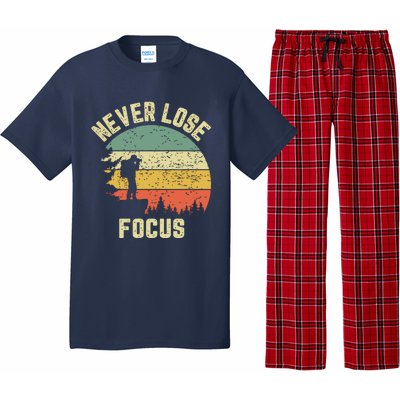 Funny Photographer Camera Never Lose Focus Photography Pajama Set