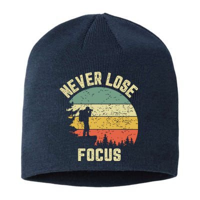 Funny Photographer Camera Never Lose Focus Photography Sustainable Beanie