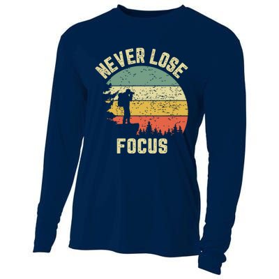 Funny Photographer Camera Never Lose Focus Photography Cooling Performance Long Sleeve Crew