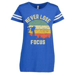 Funny Photographer Camera Never Lose Focus Photography Enza Ladies Jersey Football T-Shirt