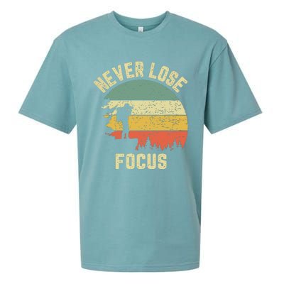 Funny Photographer Camera Never Lose Focus Photography Sueded Cloud Jersey T-Shirt