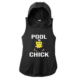 Funny Pool Chick Billiards Gift For Father’s Day Ladies PosiCharge Tri-Blend Wicking Draft Hoodie Tank