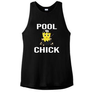 Funny Pool Chick Billiards Gift For Father’s Day Ladies PosiCharge Tri-Blend Wicking Tank