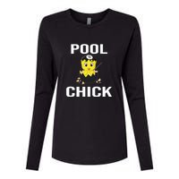 Funny Pool Chick Billiards Gift For Father’s Day Womens Cotton Relaxed Long Sleeve T-Shirt