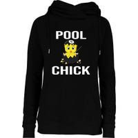 Funny Pool Chick Billiards Gift For Father’s Day Womens Funnel Neck Pullover Hood