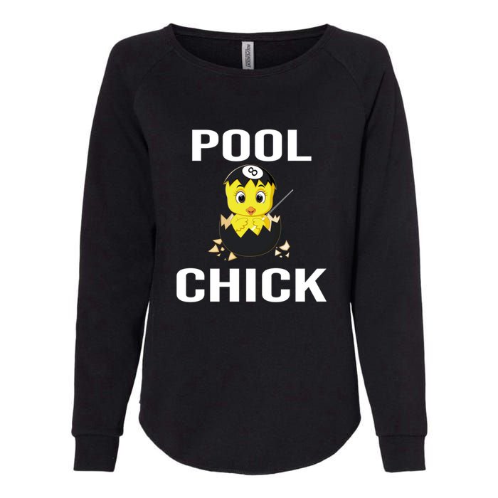 Funny Pool Chick Billiards Gift For Father’s Day Womens California Wash Sweatshirt