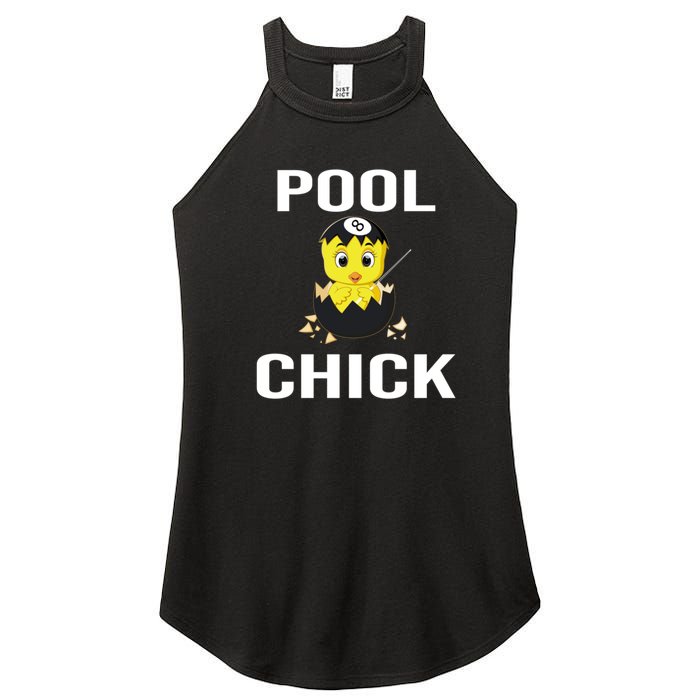 Funny Pool Chick Billiards Gift For Father’s Day Women's Perfect Tri Rocker Tank