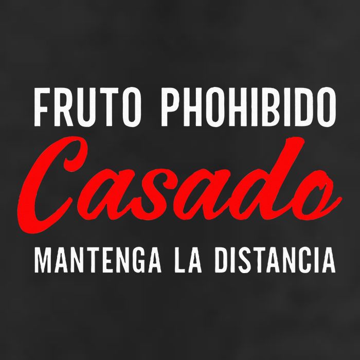 Fruto Prohibido Casado Camisa Funny Spanish 7 Panel Mesh Trucker Snapback Hat
