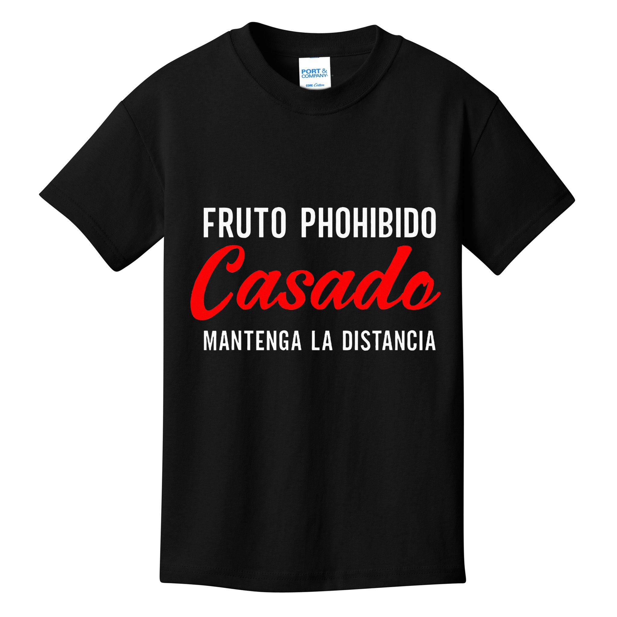 Fruto Prohibido Casado Camisa Funny Spanish Kids T-Shirt