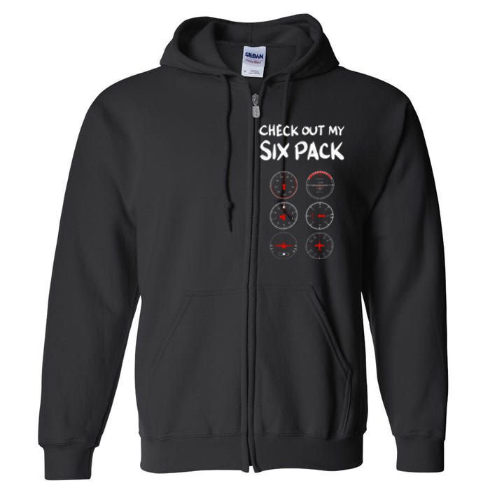 Funny Pilot Design For Aviation Airplane Pilot Full Zip Hoodie