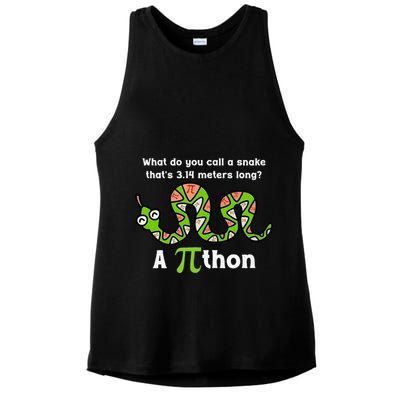 Funny Pi Day 3.14 Pithon Python Math Teachers Students Joke .Png Ladies PosiCharge Tri-Blend Wicking Tank