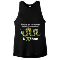 Funny Pi Day 3.14 Pithon Python Math Teachers Students Joke .Png Ladies PosiCharge Tri-Blend Wicking Tank