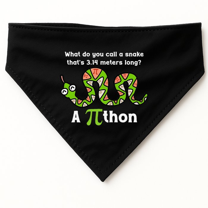 Funny Pi Day 3.14 Pithon Python Math Teachers Students Joke .Png USA-Made Doggie Bandana