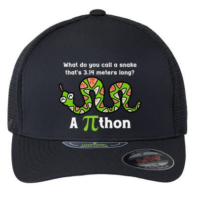 Funny Pi Day 3.14 Pithon Python Math Teachers Students Joke .Png Flexfit Unipanel Trucker Cap