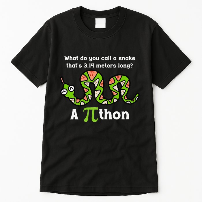 Funny Pi Day 3.14 Pithon Python Math Teachers Students Joke .Png Tall T-Shirt