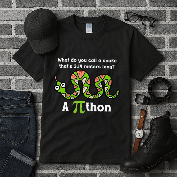 Funny Pi Day 3.14 Pithon Python Math Teachers Students Joke .Png Tall T-Shirt