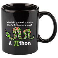 Funny Pi Day 3.14 Pithon Python Math Teachers Students Joke .Png 11oz C Handle Ceramic Mug