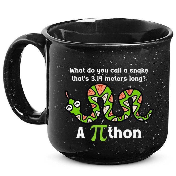 Funny Pi Day 3.14 Pithon Python Math Teachers Students Joke .Png 15oz Campfire Ceramic Mug