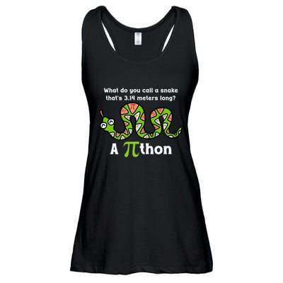 Funny Pi Day 3.14 Pithon Python Math Teachers Students Joke .Png Ladies Essential Flowy Tank