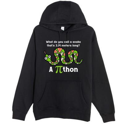 Funny Pi Day 3.14 Pithon Python Math Teachers Students Joke .Png Premium Pullover Hoodie