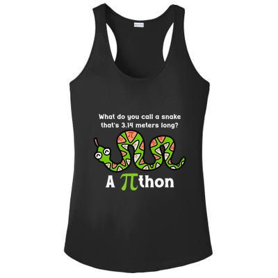 Funny Pi Day 3.14 Pithon Python Math Teachers Students Joke .Png Ladies PosiCharge Competitor Racerback Tank