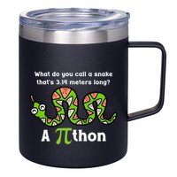Funny Pi Day 3.14 Pithon Python Math Teachers Students Joke .Png 12oz Stainless Steel Coffee Mug
