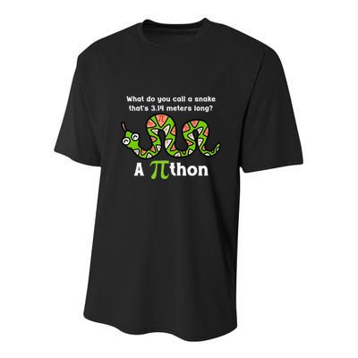 Funny Pi Day 3.14 Pithon Python Math Teachers Students Joke .Png Youth Performance Sprint T-Shirt