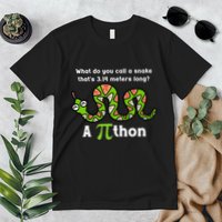 Funny Pi Day 3.14 Pithon Python Math Teachers Students Joke .Png Premium T-Shirt
